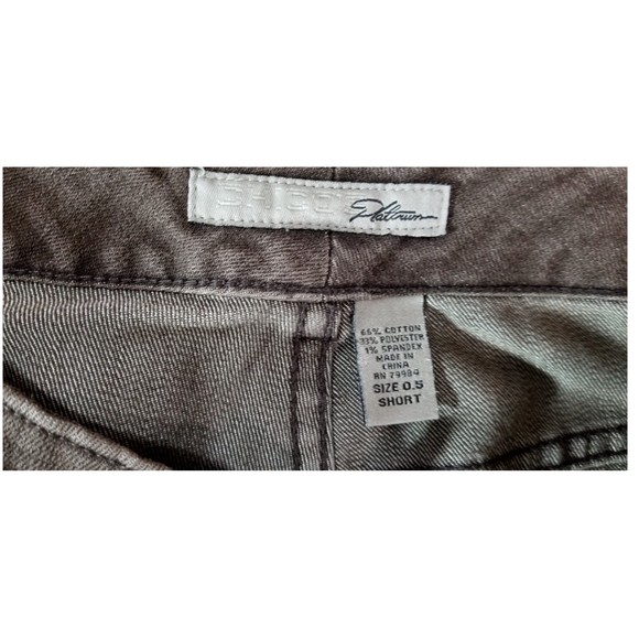 Chicos Platinum Ultimate Fit Jeans Lt Brown Embroider Stretch Sz 0.5 (6) Short - Picture 3 of 10